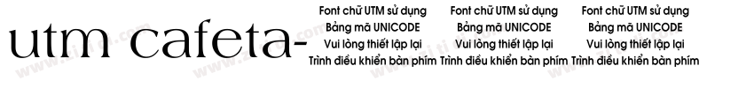 utm cafeta字体转换